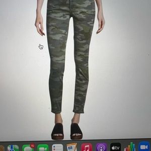 Parker Smith green camouflage AVa skinny jeans